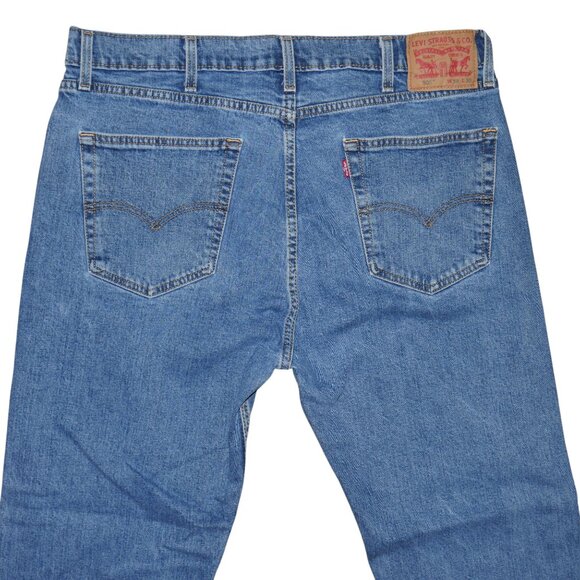 Levis 505 Men's Stonewash Jeans Tag Size 38x30 Actual Size 36x30 Straight Leg - Picture 5 of 7